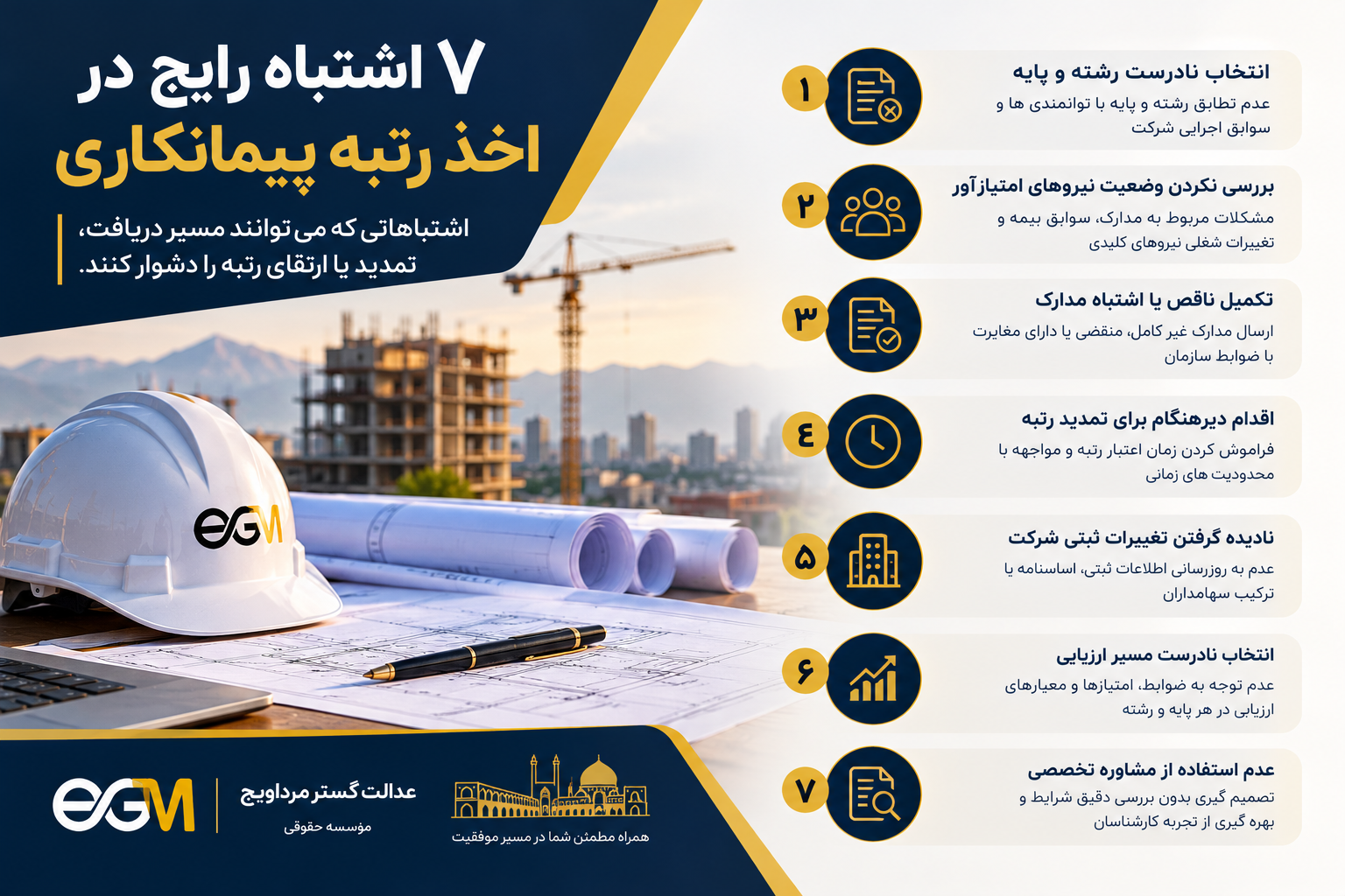 اخذ رتبه پیمانکاری در اصفهان